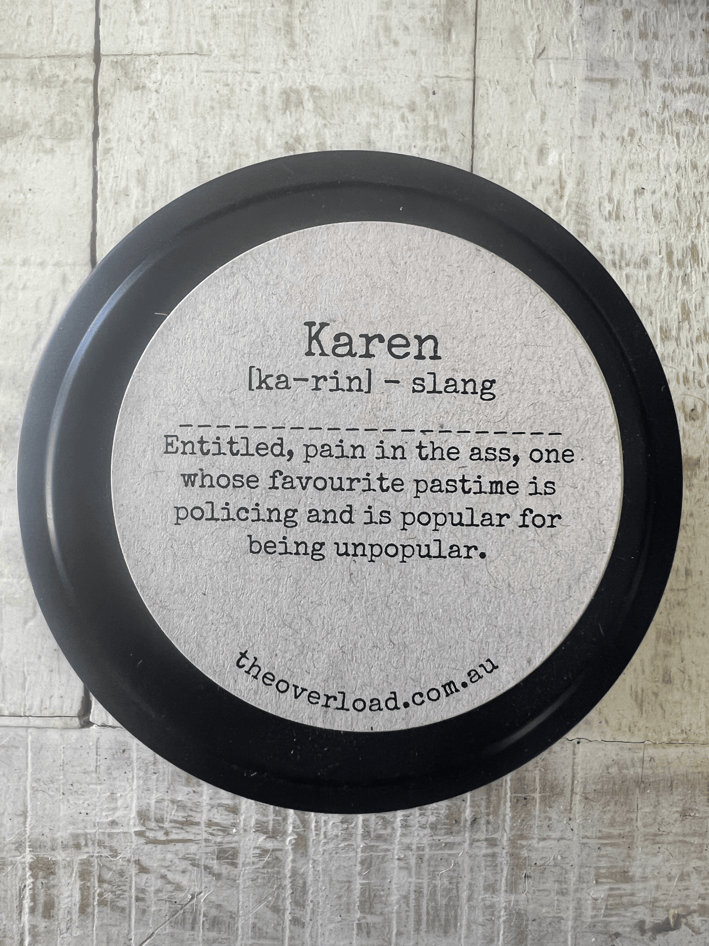 Karen – 225g Tin Candle