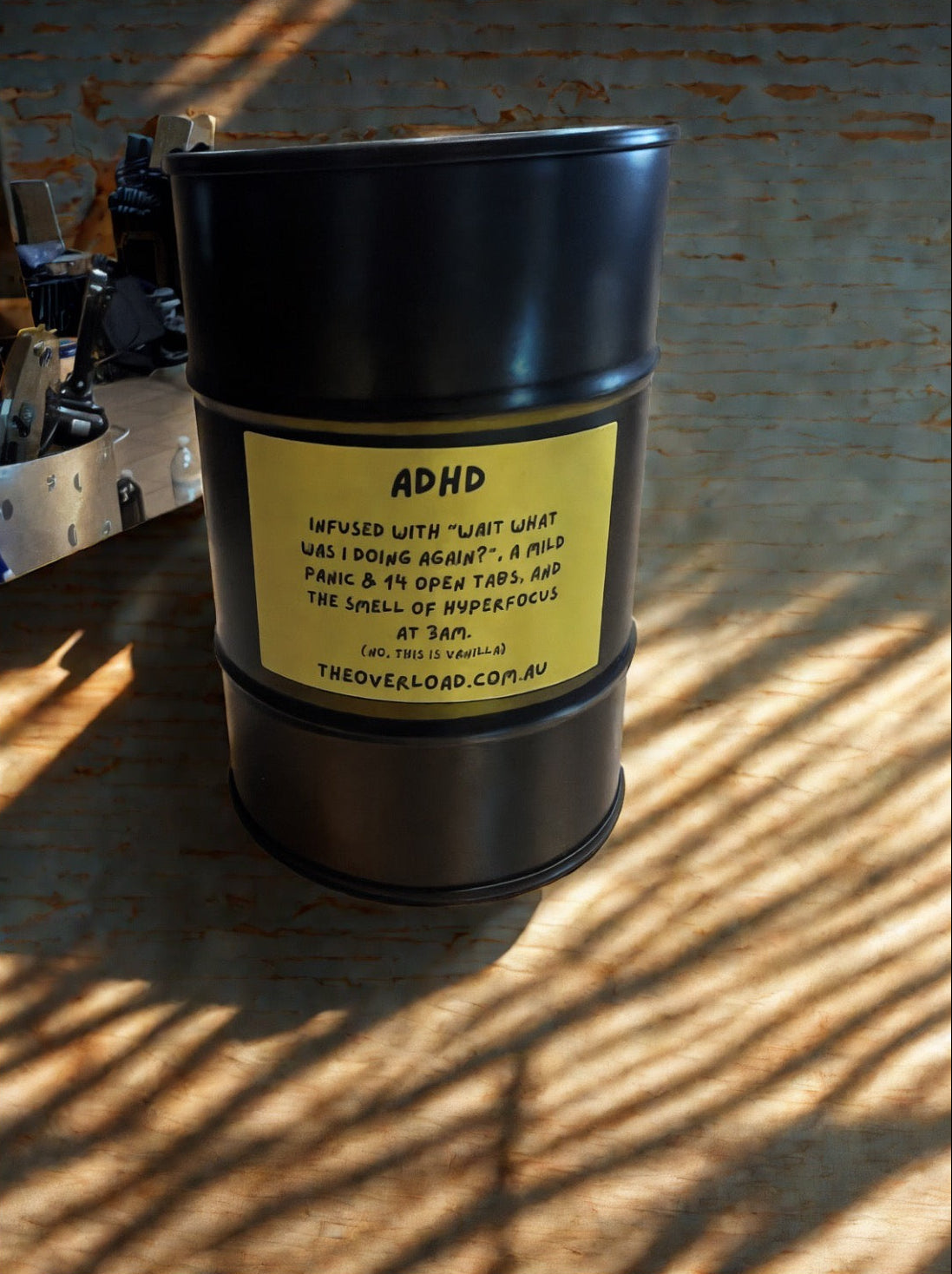ADHD Candle – Reusable Drum Tin
